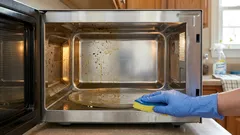 Acúmulo de resíduos pegajosos e um cheiro desagradável? Veja como limpar seu micro-ondas em 5 minutos.